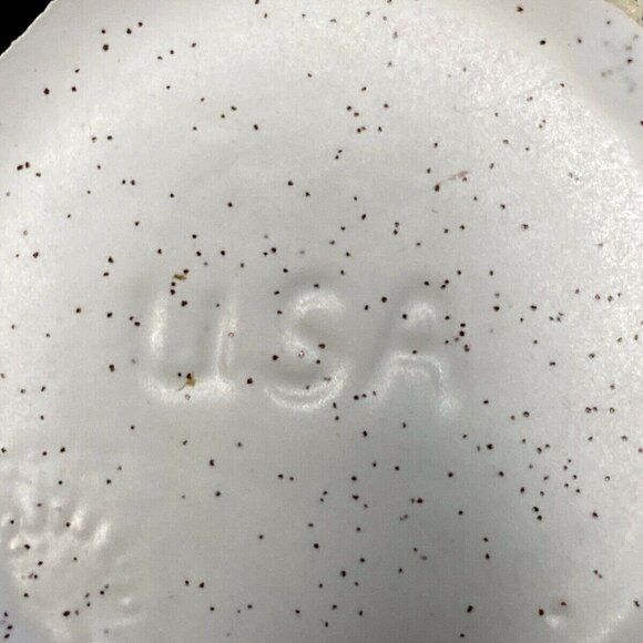 VTG McCoy Nelson Blue Willow USA Grecian beige speckled blue design pitcher - Picture 8 of 11